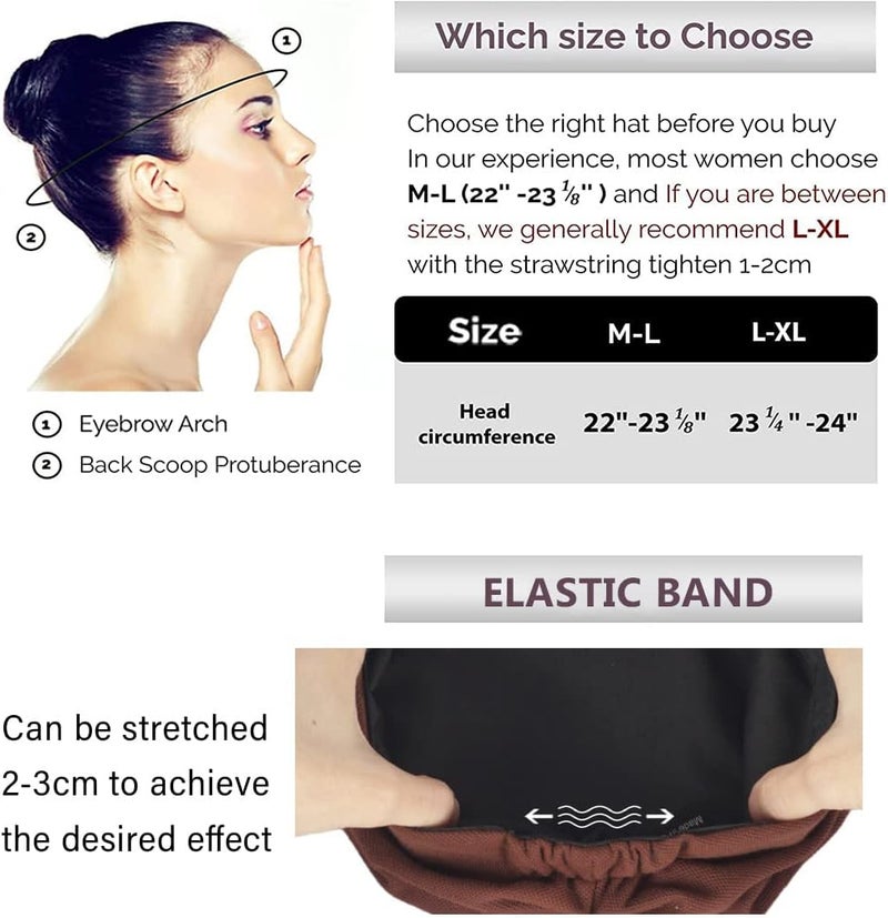 Ruphedy Newsboy Cap for Women Summer Chemo Headwear Hair Loss Cancer Hat with Brim - Image 3